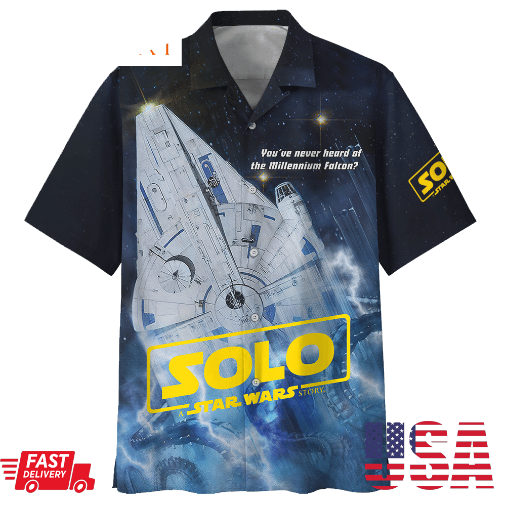 Solo Star Wars Story Millennium Falcon Hawaiian Shirtpng