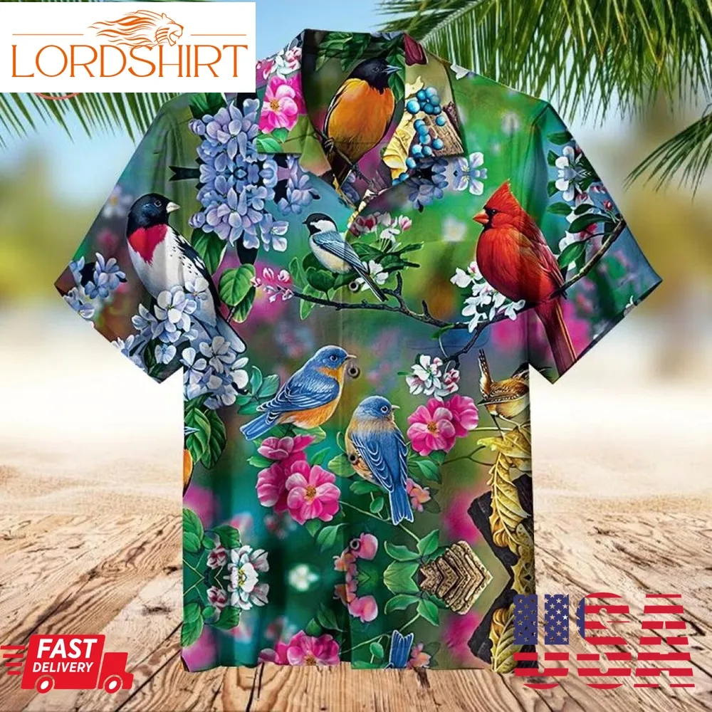 Songbird Collage Hawaiian Shirt