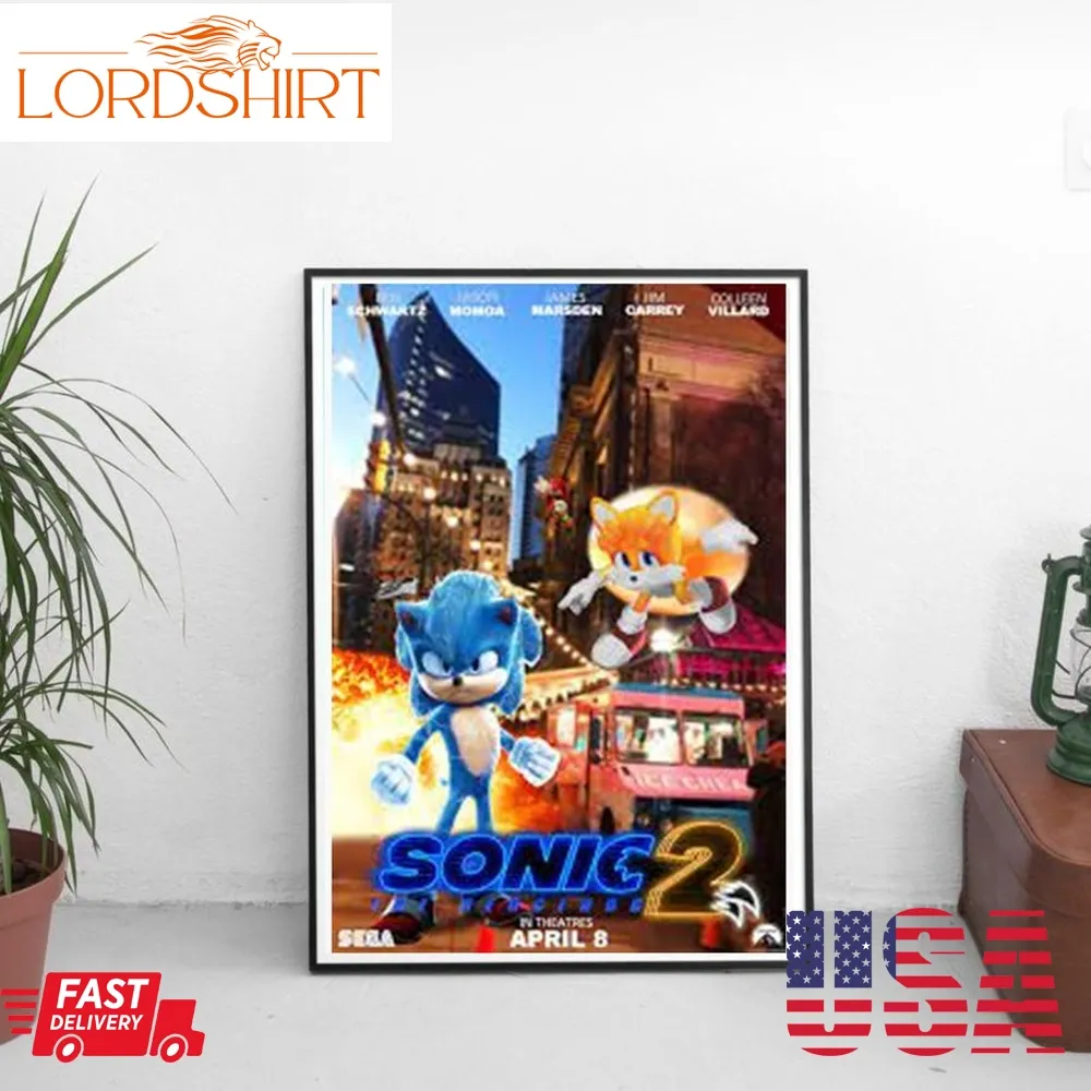 Sonic The Hedgehog 2 Poster Wall Art