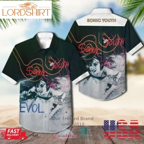 Sonic Youth Band Evol Album Hawaiian Shirt