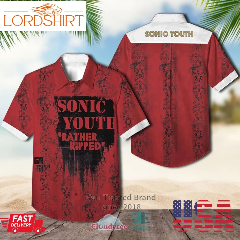 Sonic Youth Band Rather Ripped Album Hawaiian Shirt