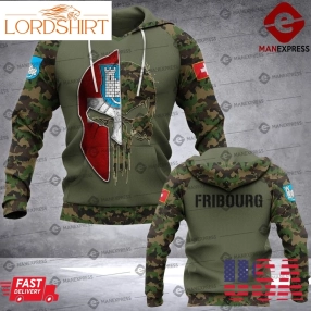 Spartan Fribourg Swiss Camo Army 3D Hoodie For Men For Women All Over Printed Hoodie Blue