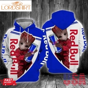 Sports Team Baby Groot Red Bull No785 Hoodie 3D