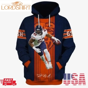 Sports Team Chicago Bears Khalil Mack Anniversary No967 Hoodie 3D