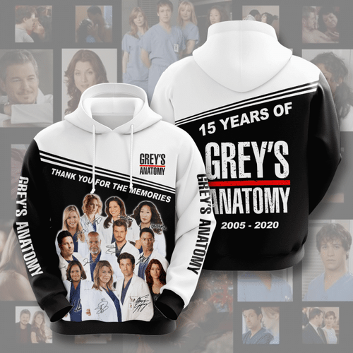 Sports Team Grey S Anatomy Movie Character Anniversary 15 Years No259 Hoodie 3D