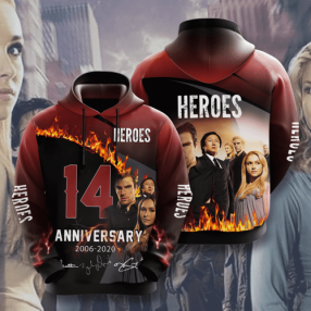 Sports Team Heroes Movie Character Anniversary 14 Years 2020 No713 Hoodie 3D