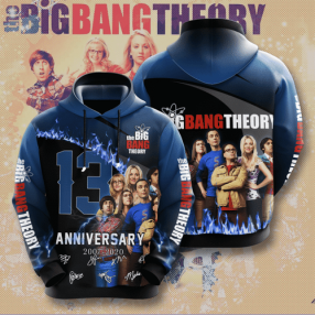 Sports Team The Big Bang Theory Movie Character Anniversary 13 Years No848 Hoodie 3D