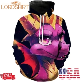 Spyro Spyro The Dragon Video Game Hoodie 3D