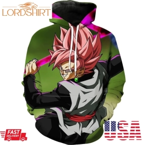 Ssj Rose Goku Black Scythe Dragon Ball 3Ds Hoodie 3D