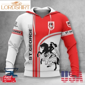 St George Illawarra Dragons Nrl 3D Hoodie Tshirt