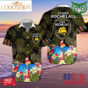 Stade Rochelais Hawaiian Shirt Hawaiian Shirt Shortsleeve Summer