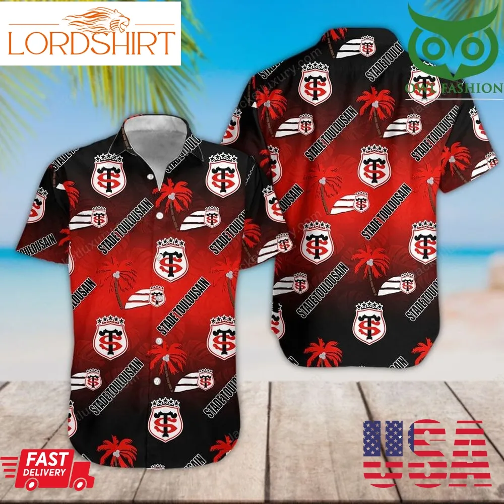 Stade Toulousain Hawaiian Shirt Summer Button Up