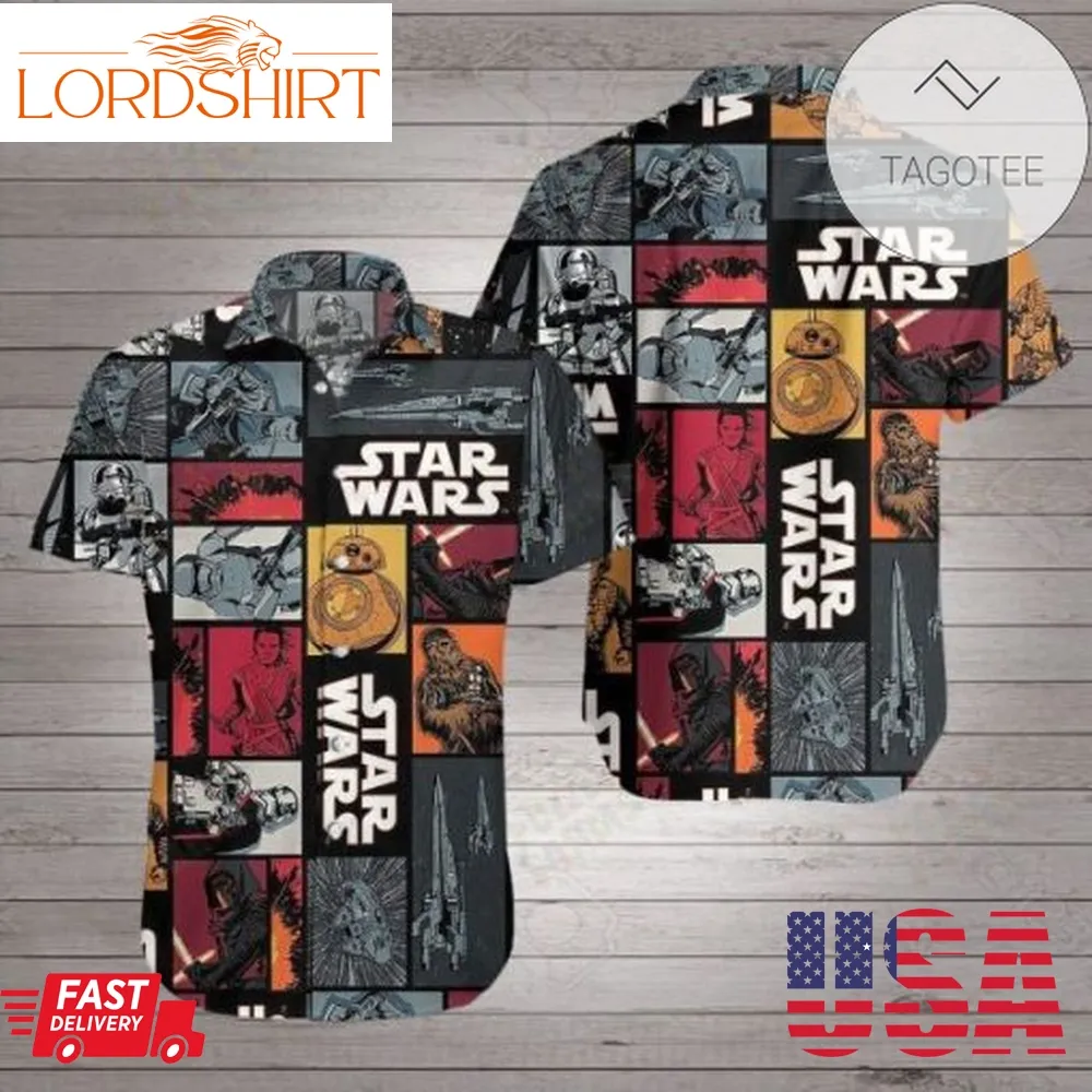 Star Wars Authentic Hawaiian Shirt 2023 Summer Button Up Shirt For Men Hawaiian Summer Trends Shirt 2020