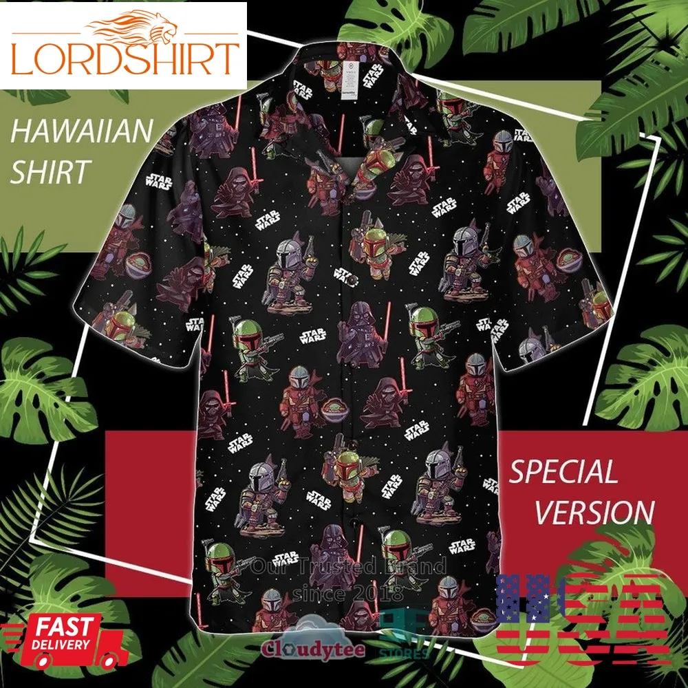 Star Wars Characters Chibi Galaxy Hawaiian Shirt