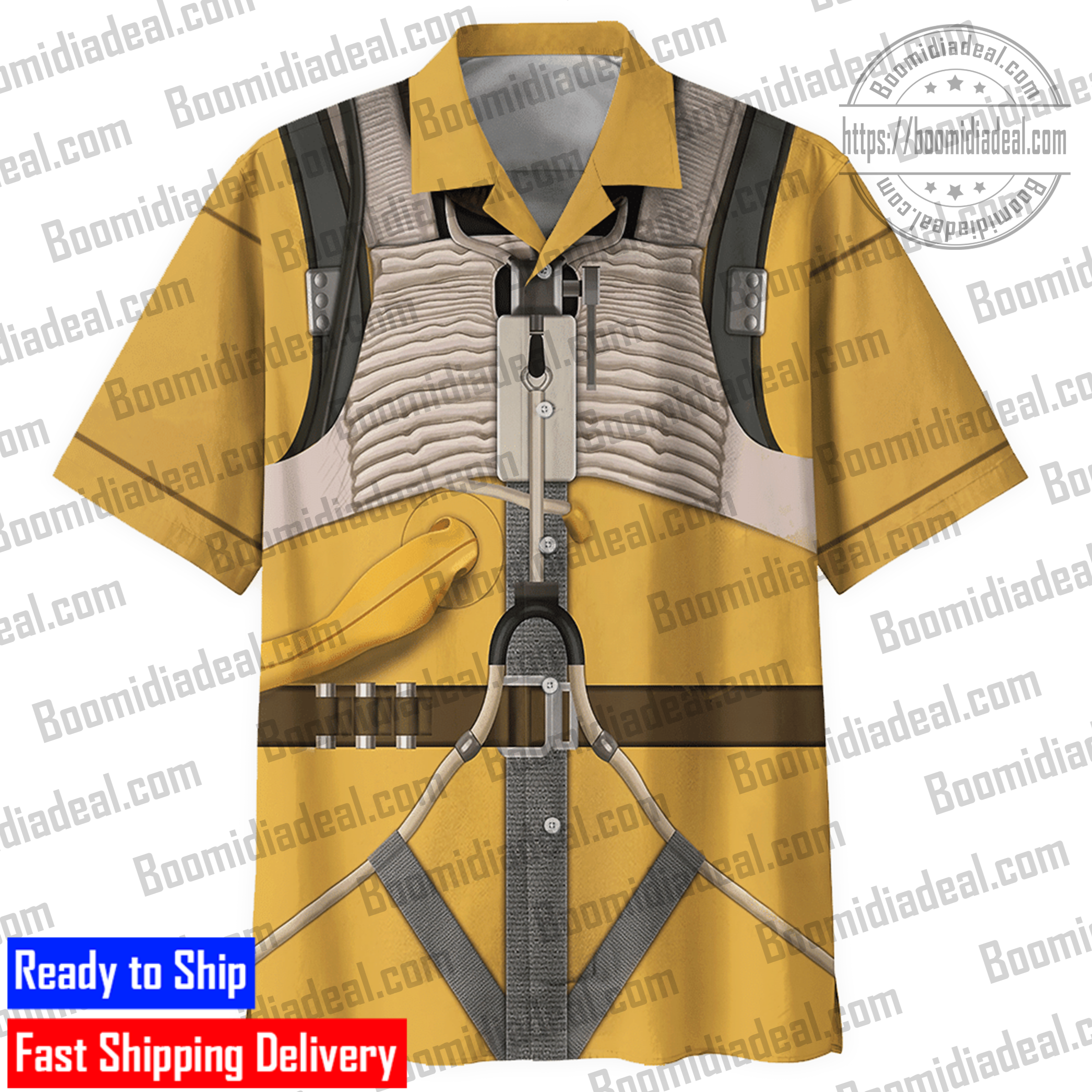 Star Wars Cosplay C 3Po Hawaiian Shirt And Shorts