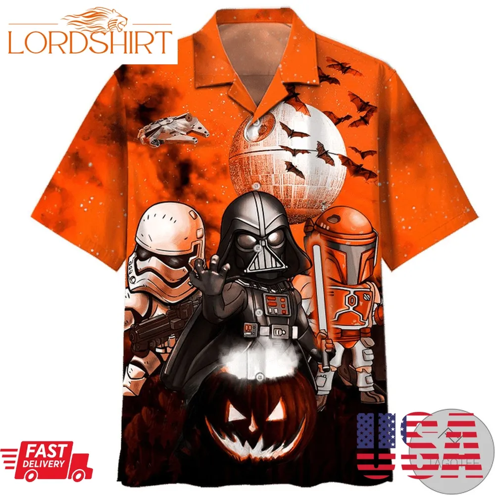 Star Wars Darth Vader Boba Fett Stormtrooper Halloween Hawaiian Shirt