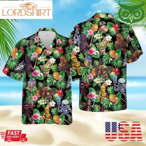 Star Wars Darth Vader Green Tropical Hawaiian Outfit