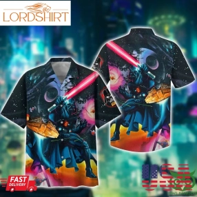 Star Wars Darth Vader With Light Sword Hawaiian Shirt