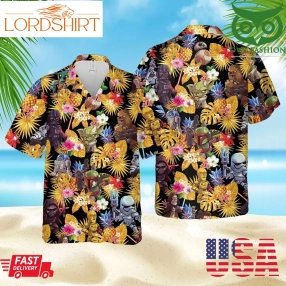 Star Wars Darth Vader Yellow Tropical Hawaiian Outfit