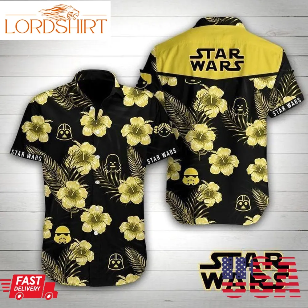 Star Wars Hawaiian Iii Graphic Print Short Sleeve Hawaiian Casual Shirt Size S   5Xl