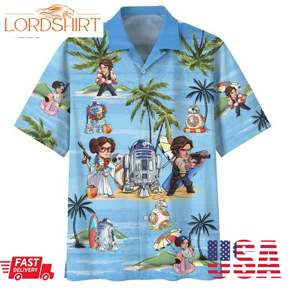 Star Wars Leia Organa Han Solo Hawaiian Shirt Hawaiian Shirt