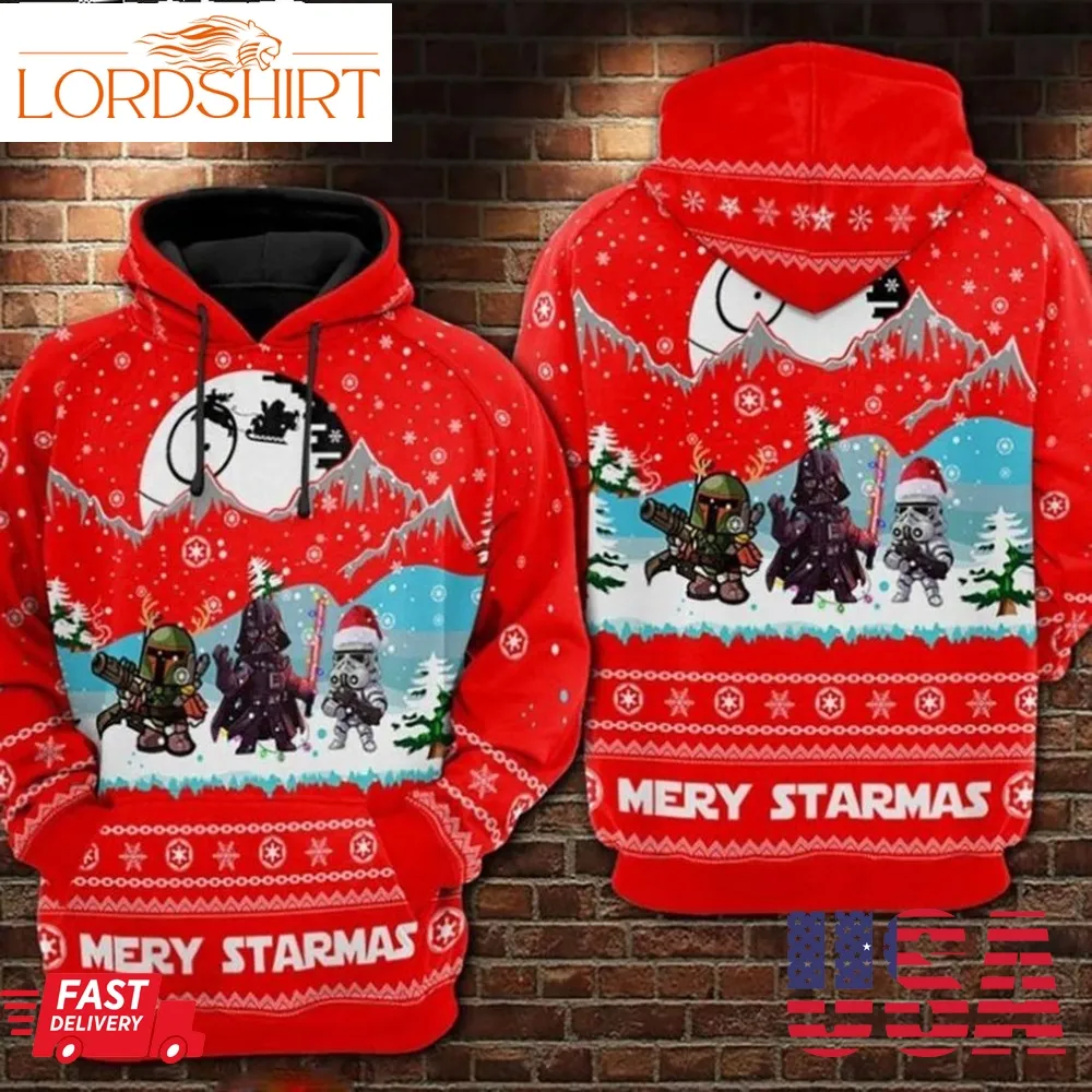 Star Wars Merry Starmas Christmas 3D Hoodie For Men Women S To 5Xl