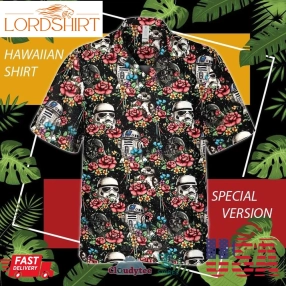 Star Wars R2d2 And Stormtrooper Hawaiian Shirt