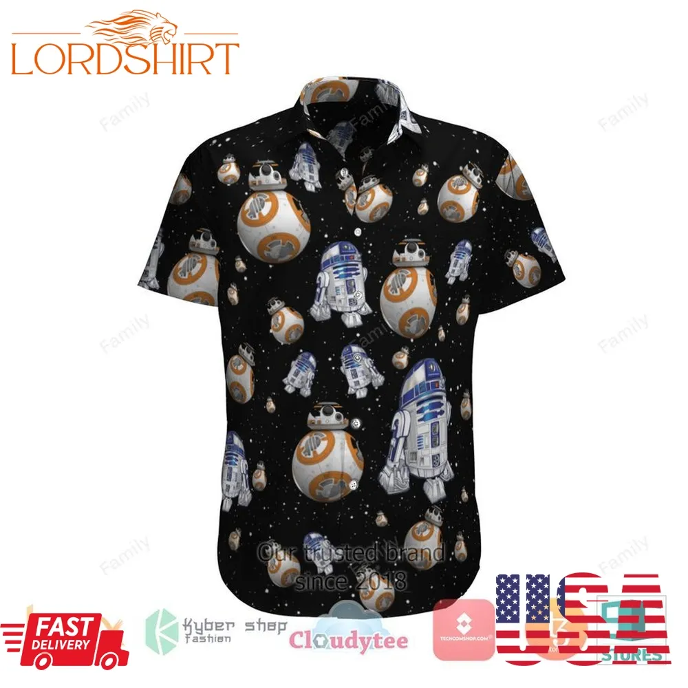 Star Wars R2d2  Bb8 Hawaiian Shirt