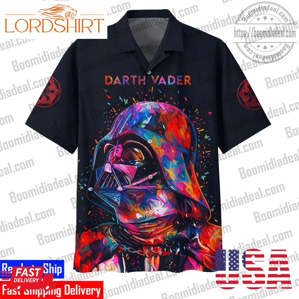 Star Wars Retro Darth Vader Hawaiian Shirt And Shortspng