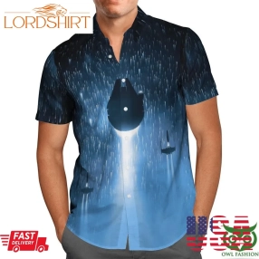 Star Wars Starship In Dropping Star Rain Hawaii Shirt