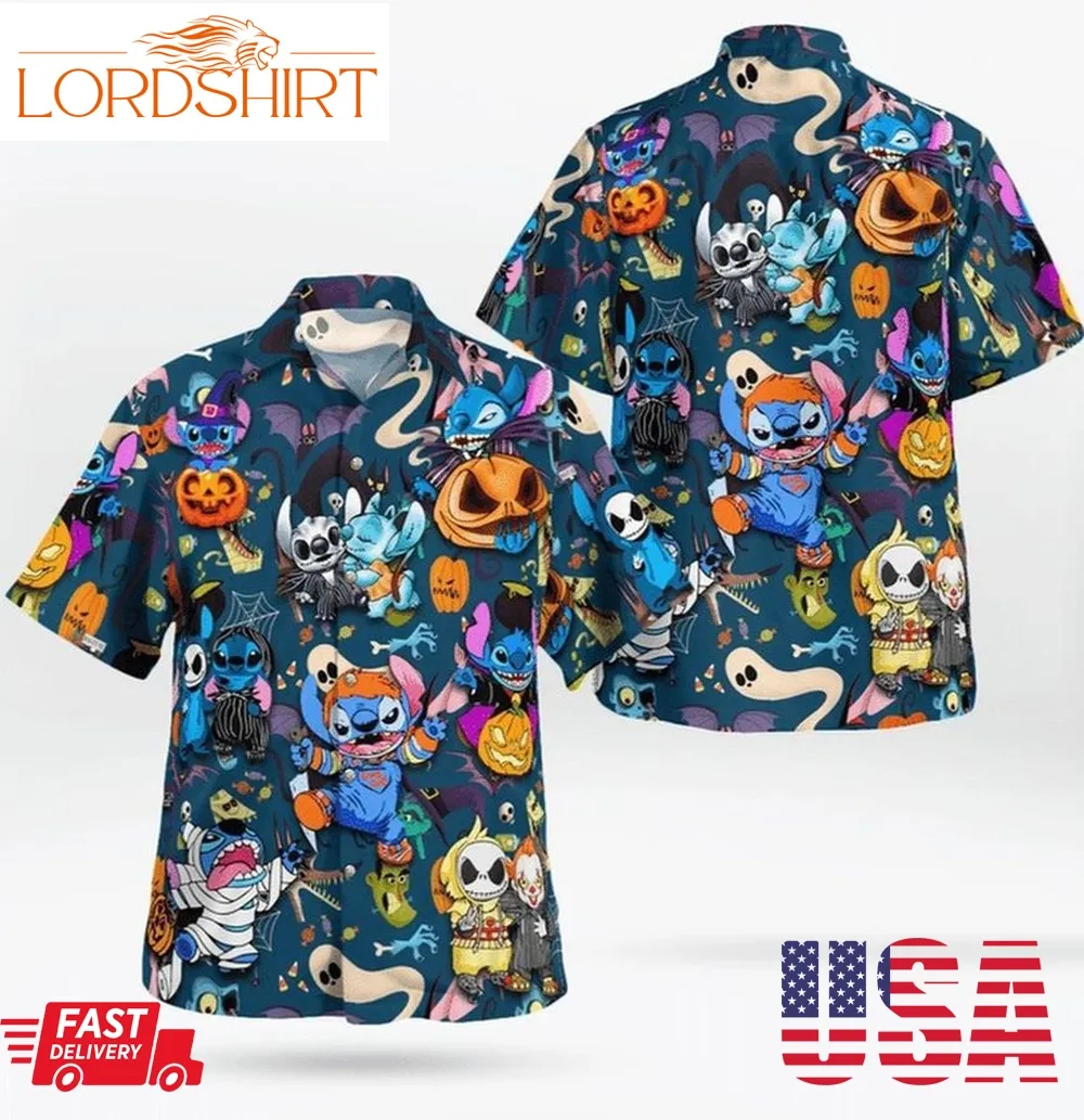 Stitch Halloween Funny Hawaiian Shirt