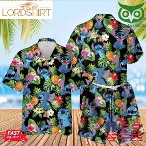 Stitch Pineapple Hawaiian Summer Outfit