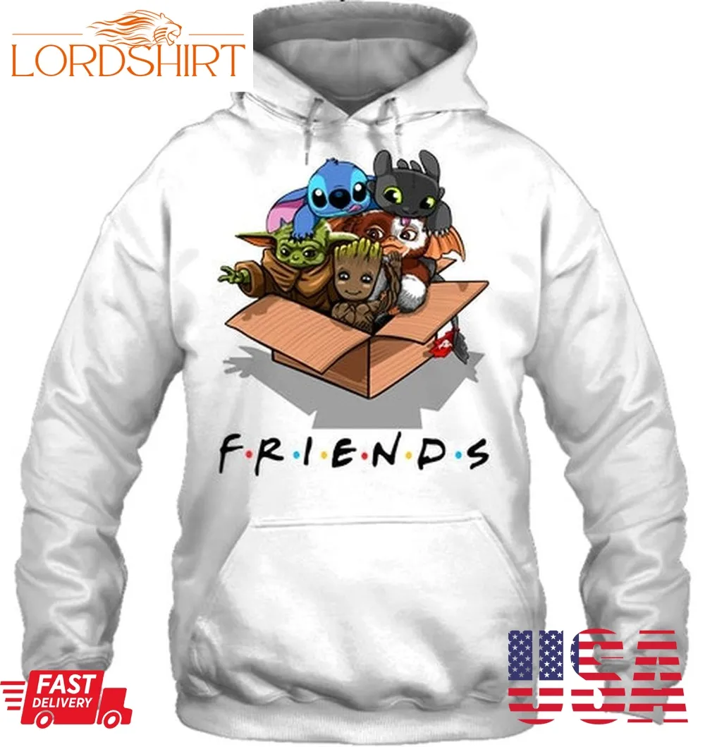 Stitch, Toothless, Baby Yoda, Groot, Gizmo Friends Shirt, Hoodie