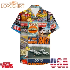Stock Car Racing Magazine Hawaiian Shirt Summer Shirt