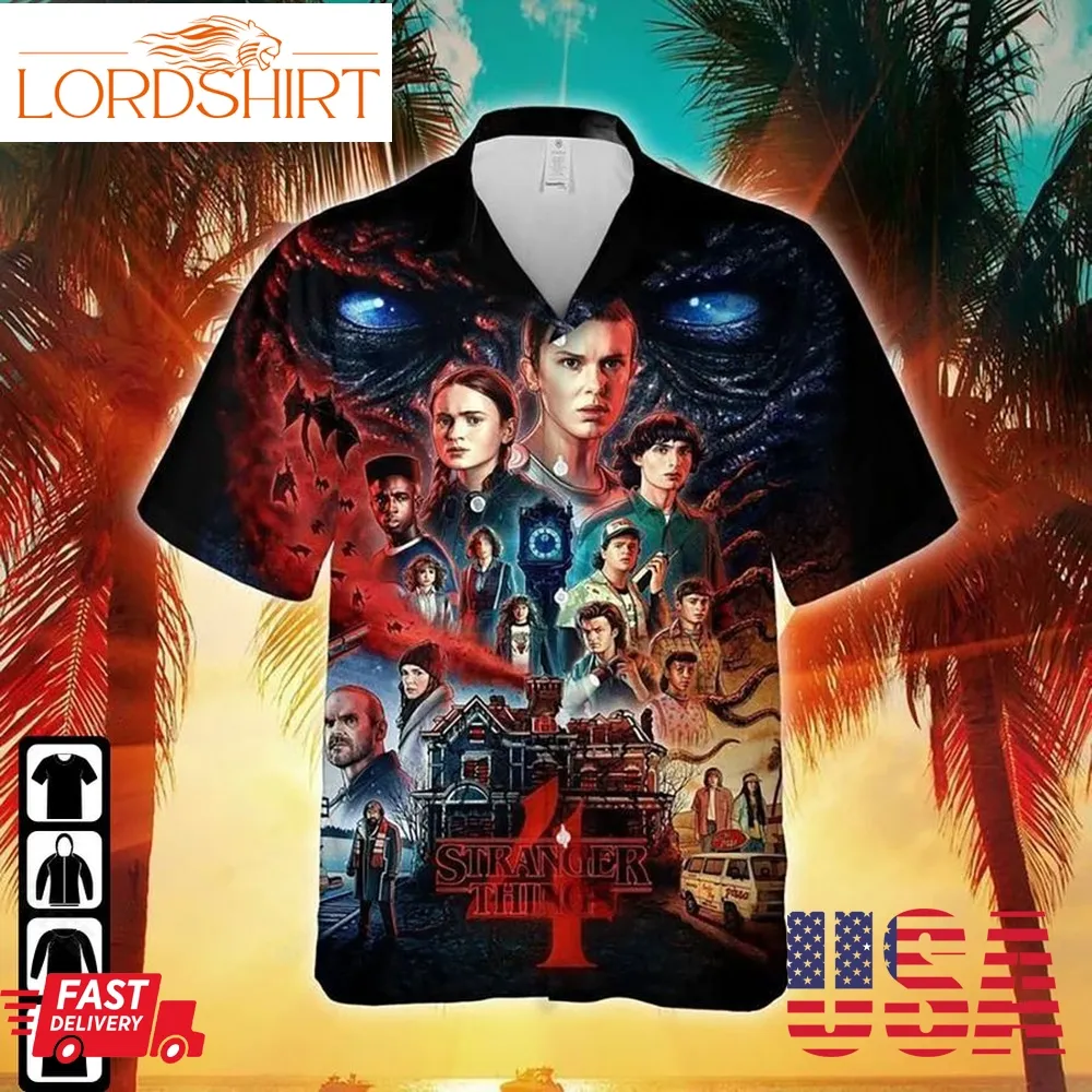 Stranger Things Hawaiian Shirt Season 4 Hellfire Club Summer