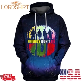 Stranger Things T Shirt 3D Print Friends DonT Lie T Shirt Hoodie Adult Full Print