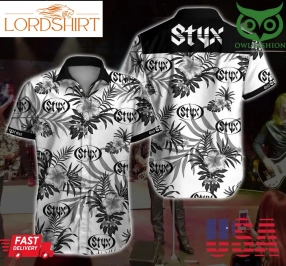 Styx Hawaiian Shirt Short Sleeve Summer Wear