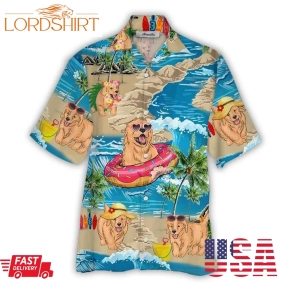 Summer Dog Hawaiian Shirt Pre10304, Hawaiian Shirt, Beach Shorts, One Piece Swimsuit, Polo Shirt, Personalized Shirt, Funny Shirts, Gift Shirts