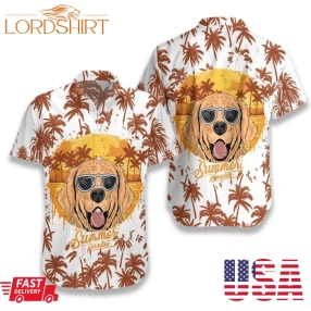 Summer Paradise Golden Retriever Ez24 2710 Hawaiian Shirt