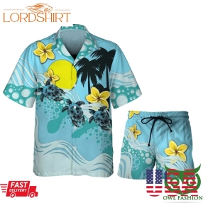 Sun And Turtle Hawaiian Shirt Summer Shirt