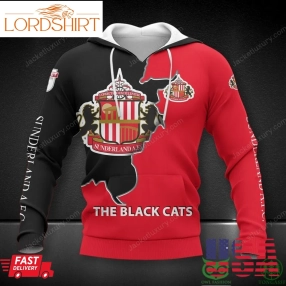 Sunderland Afc The Black Cats Efl League One 3D Printed Polo Tshirt Hoodie