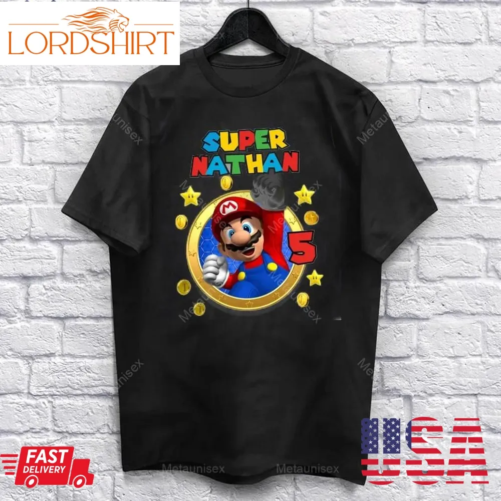 Super Mario Birthday T Shirt, Mario Theme Party   Super Mario 3D Land   Metaunisex   New Trend Fashion T Shirt