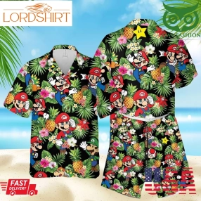 Super Mario Game Aloha Hawaiian Summer Outfit