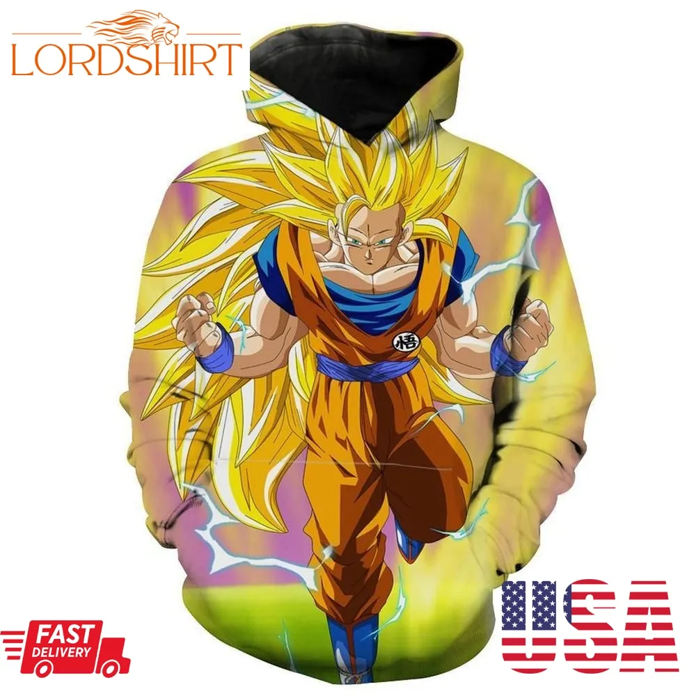 Super Saiyan 3 Goku Dragon Ball Zs Hoodie 3D