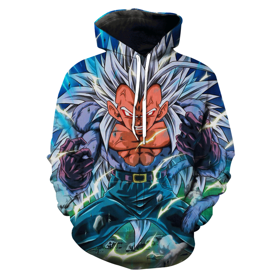 Super Saiyan 5 Vegeta Ssj5 Dragon Ball Af Hoodie 3D