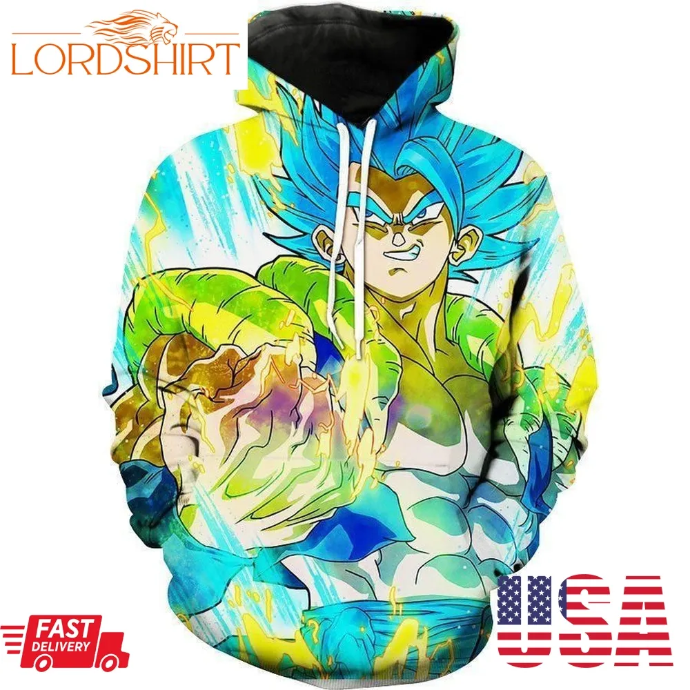 Super Saiyan Blue Gogeta Dragon Ball Super Hoodie 3D