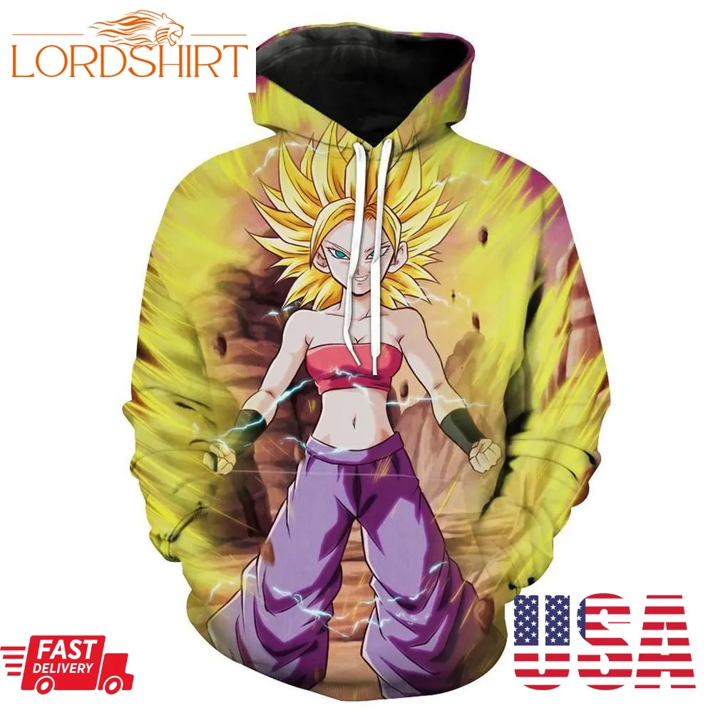 Super Saiyan Caulifla Dragon Ball Super Hoodie 3D