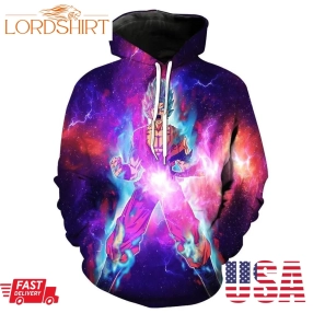 Super Saiyan God Super Saiyan Goku Galaxy Dragon Ball Super Pullover And Zippered Hoodies Custom 3D Graphic Printed 3D Hoodie All Over Print Hoodie For Men For Women