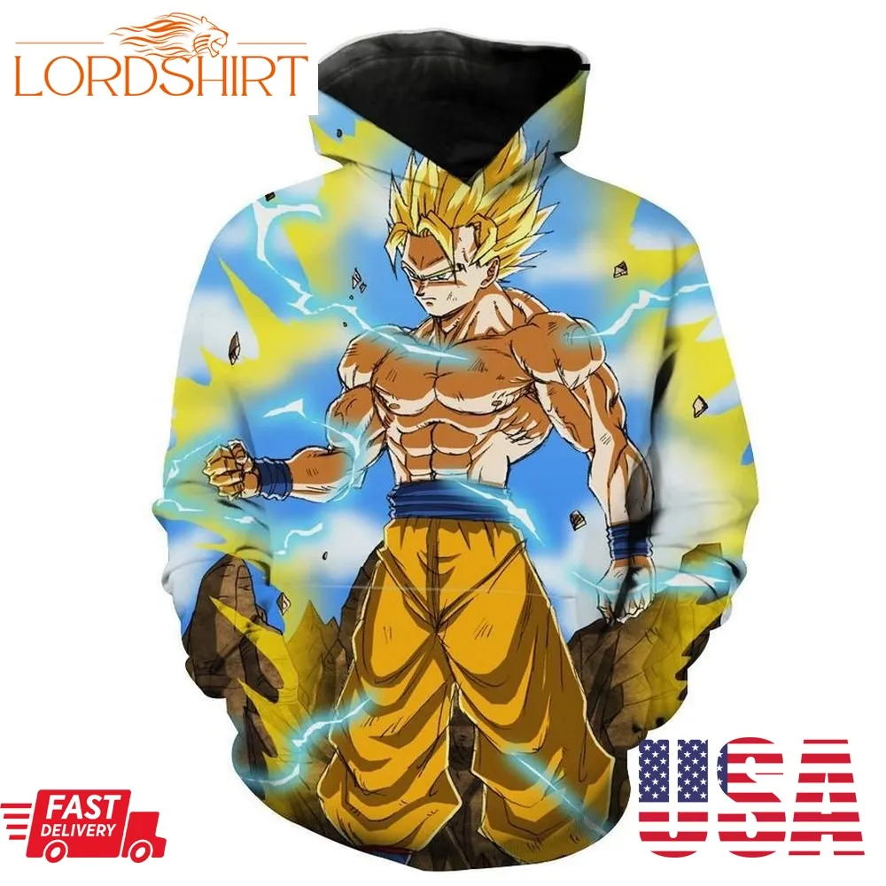 Super Saiyan Goku Dragon Ball Z Hoodie 3D