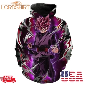 Super Saiyan Rose Goku Black Power Up Dragon Ball Super Hoodie 3D